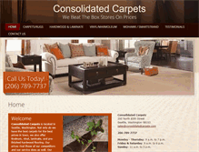 Tablet Screenshot of consolidatedcarpets.com